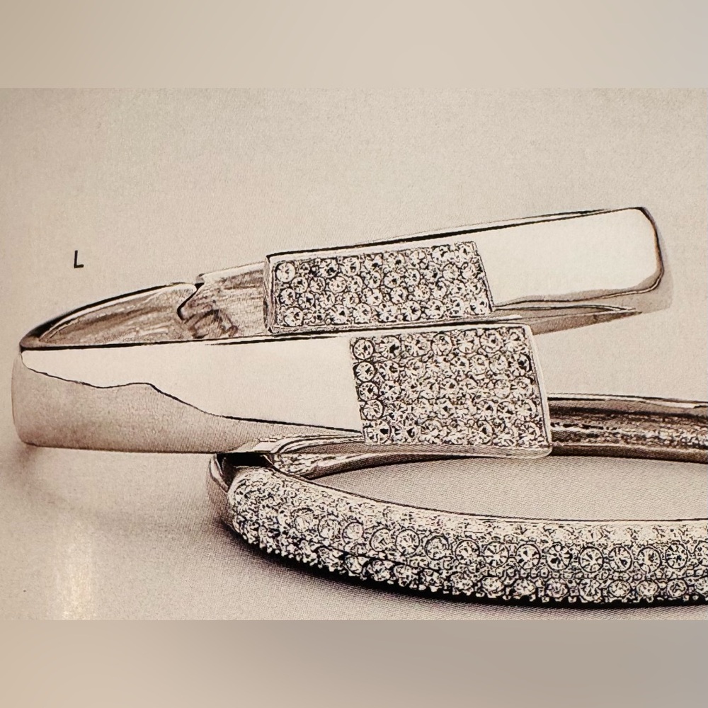 Lia Sophia “Debbie” Cut Crystal Silver Bracelet